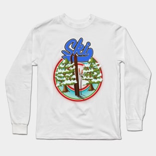 Vintage ski logo Long Sleeve T-Shirt